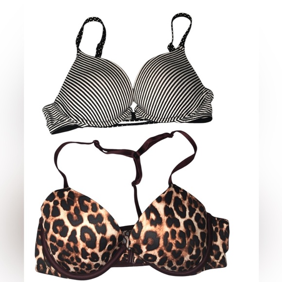 2- Victoria Secrets/Pink | Front Snap Closure Bra’s 32B - Picture 1 of 9